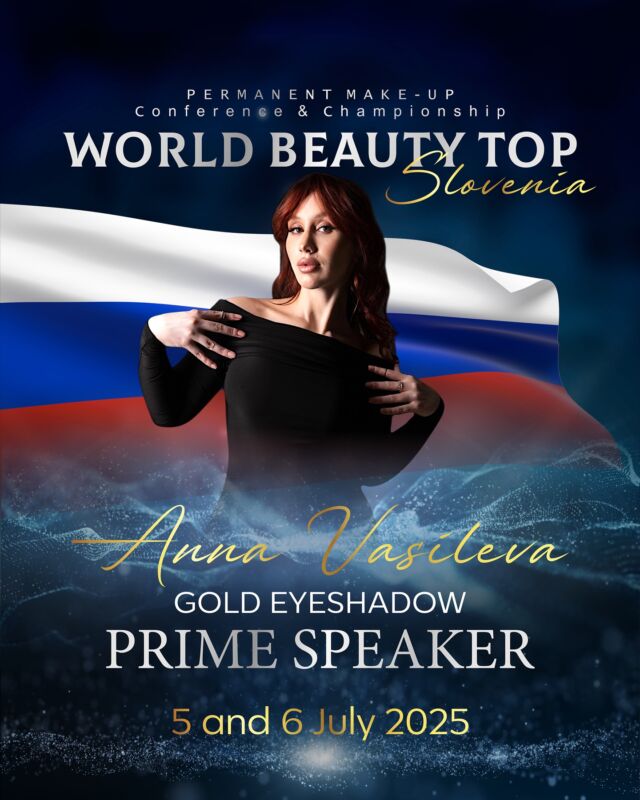With great pleasure and honor, we present to you our Prime Speaker Anna Vasileva, Russia @anna_vasileva_pmu 

About Anna:
Author and creator of the “Gold Eyeshadow” technique
	•	WULOP 2020 World Champion Finalist, 1st Place 
	•	Permanent Evolution 2020 Champion
	•	Inter Permanent 2020 Prize Winner
	•	Top Star Permanent 2019 Prize Winner
	•	Ambassador and author of the Etalon Mix eyelid pigment line
	•	International-level master and trainer
	•	Regular speaker and judge at world-class conferences
	•	Trained over 3,000 students worldwide, both offline and online

Join us!
5/6 July, 2025 Lubiana
World Beauty Top Slovenia 

Info & Tickets 
☎️ WhatsApp: +39 3381526911
✉️ Mail: info@worldbeautytop.com
🌍 Link in bio