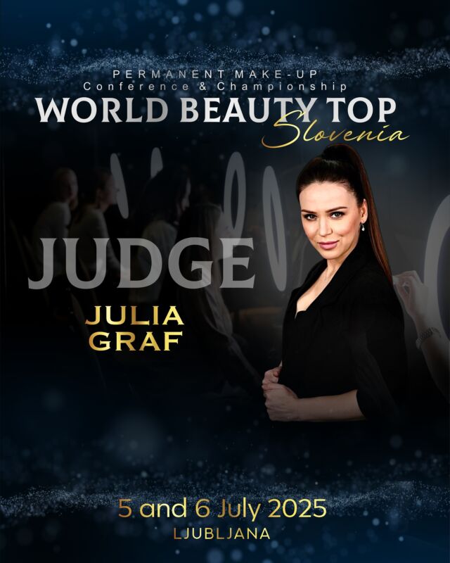We are pleased to introduce the judge of the championship. Julia Graf, Germany 🇩🇪 @julia_graf_pmu 

Permanent Makeup Artist & International Speaker
Based in Baden-Baden, Germany

With a passion for beauty and precision, I’ve been working in the PMU industry since 2018 — combining artistry with advanced techniques to deliver natural, long-lasting results.

Achievements & Appearances:
• Speaker at international PMU congresses and workshops
• 2023 Non-Stop Speaker at WULOP Germany 
• 2023 “Lips” Speaker at PMU ART Congress, Baden-Baden
• 2024 Semifinals Jury Member at WULOP Germany 
• 2025 “Hairstroke” Demo Speaker at PMU_CONGRESS25 (Online)
• 2025 Jury Member at VIBE Convention Sant Petersburg 

World Beauty Top Slovenia 
Congress & Championship 
5-6 July 2025, Ljubljana 

Info & tickets 
☎️ WhatsApp: + 39 3381526911
✉️ Mail: info@worldbeautytop.com
🌍 Link in bio

#wulop #pmucongress #pmucongresso #pmuconferences #pmueurope #pmuspeaker #pmujudge #pmuslovenia #pmuljubljana #pmuhungary #pmucroatia #pmuaustria