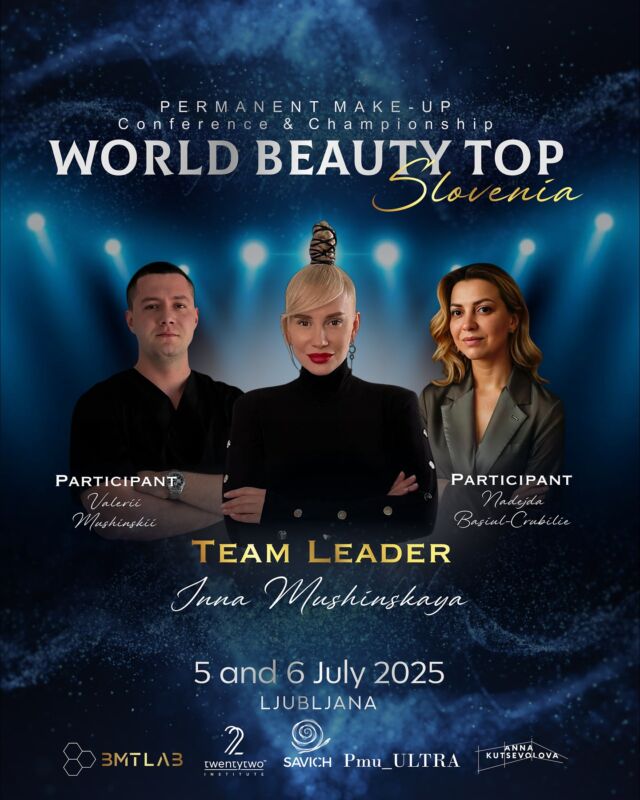 CHAMPIONSHIP TEAM 

Team leader @mushinskaia_inna_ , Moldova 🇲🇩 
Participant @beautysofnadejda , Belgium 🇧🇪 
Participant @lazer_vm_pmr , Moldova 🇲🇩 

🔥 Join the Semifinal in Slovenia – July 5, 2025 🔥
Show your skills, win the stage,
and get your ticket to the Grand Final in Egypt – December 1–3! 🏆🇪🇬

🎯 Are you ready to shine on the international stage?
This is your moment!

Info & registration 
☎️ WhatsApp: + 39 3381526911
✉️ Mail: info@worldbeautytop.com
🌍 Link in bio

#pmueurope #pmucongress #browistachampionship #wulopevents #pmuchampionship #pmuartist #pmuconferences #pmutrainer #pmumoldova