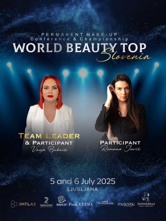 CHAMPIONSHIP TEAM 🤩• Team leader & participant @vanja_de_la_bukaic_pmu , Croatia🇭🇷 • Participant @romanajuric_sminkeraj.hr , Croatia🇭🇷 🔥 Join the Semifinal in Slovenia – July 5, 2025 🔥Show your skills, win the stage,and get your ticket to the Grand Final in Egypt – December 1–3! 🏆🇪🇬🎯 Are you ready to shine on the international stage?This is your moment!Info & registration ☎️ WhatsApp: + 39 3381526911✉️ Mail: info@worldbeautytop.com🌍 Link in bio