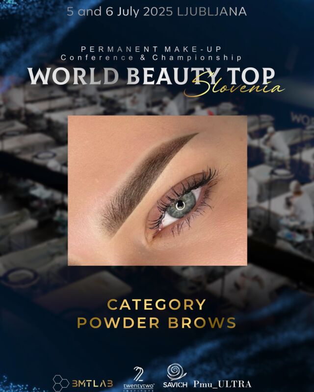 🌍 Championship Categories 
✅ Powder Brows
⏱️ 2.5 hours to complete your work 

🔥 Join the Semifinal in Slovenia – July 5, 2025 🔥
Show your skills, win the stage,
and get your ticket to the Grand Final in Egypt – December 1–3! 🏆🇪🇬

🎯 Are you ready to shine on the international stage?
This is your moment!

Info & registration 
☎️ WhatsApp: + 39 3381526911
✉️ Mail: info@worldbeautytop.com
🌍 Link in bio

#pmubrows #powderbrowscompetitions #browschampionship #powderbrowschampion #pmueyebrows #powderbrowseurope #browsdesign #pmuteacher #pmuspecialist